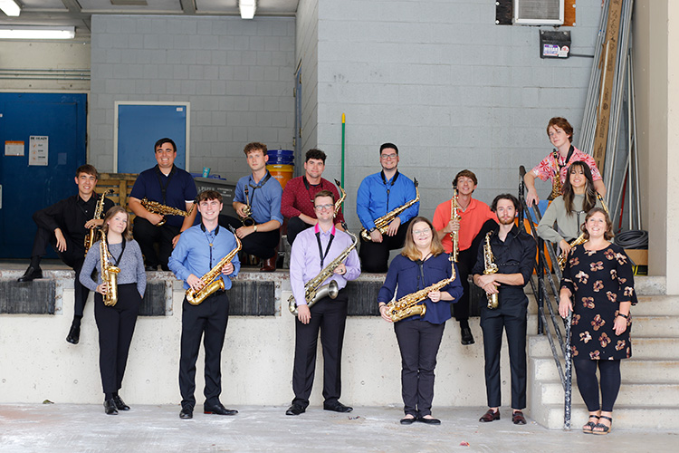 Saxophone students