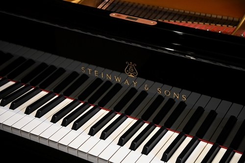 Close up of piano keys