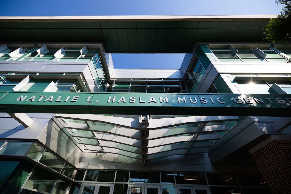 Front of haslam music center